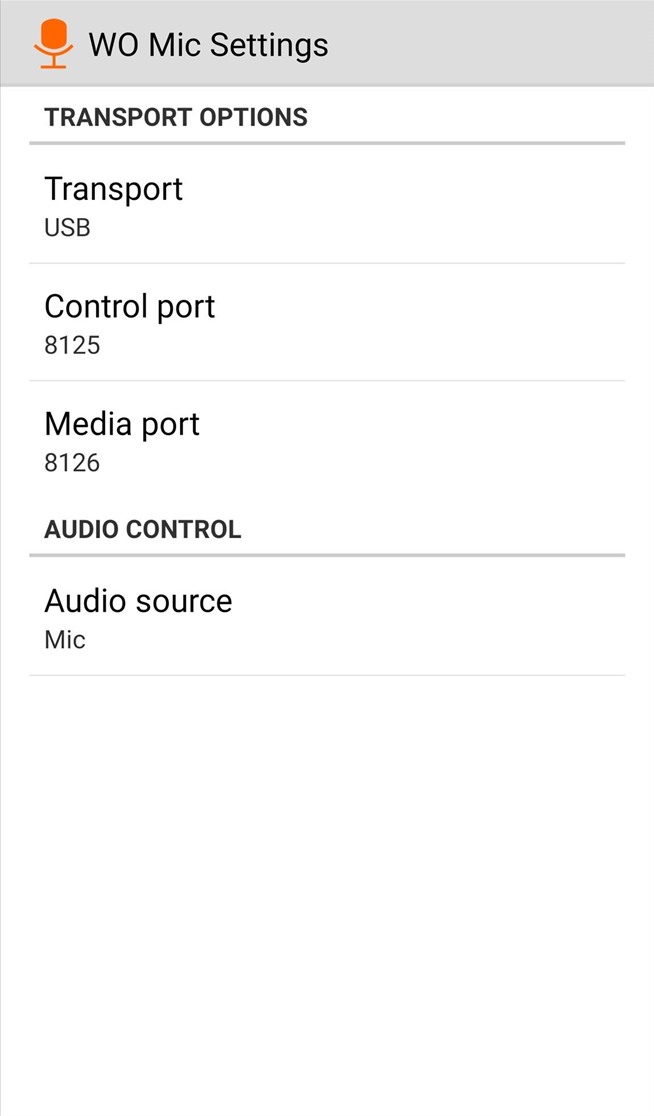 Android microphone